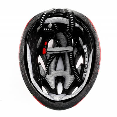 Детский защитный велошлем со съемным козырьком Kindheit Velo, красный, размер S-2